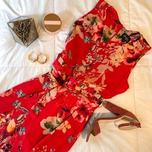 Floral Wide Leg Romper
